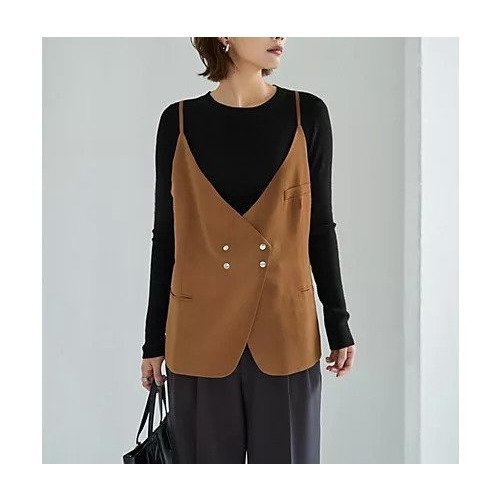 【スタイルデリ/STYLE DELI】の夢ごこちハイゲージゆるフィットトップス 人気、トレンドファッション・服の通販 founy(ファニー) 　ファッション　Fashion　レディースファッション　Fashion for Women　トップス・カットソー　Cut & Sew Tops　インナー　Innerwear　エアリー　Airy Texture　カットソー　Cut and Sewn Top　カーディガン　Cardigan, Knitwear　サロペット　Overalls, Salopette　ジャケット　Jacket, Outerwear　ストレート　Straight, Straight Cut　スリット　Slit, Slit Detail　定番　Standard, Basic Item　ネックレス　Necklace, Pendant Necklace　長袖　Long Sleeve, Full Sleeve　フィット　Fit, Slim Fit　フォルム　Silhouette, Form　ベスト　Vest, Waistcoat　メランジ　Melange, Mixed Yarn　A/W・秋冬　Autumn/Winter　other-2|ID: prp329100004780053 ipo3291000000036048659