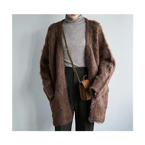 【スタイルデリ/STYLE DELI】の【LUXE】毛起こしブークレジャケット風カーディガン 人気、トレンドファッション・服の通販 founy(ファニー) ファッション Fashion レディースファッション Fashion for Women イエロー Yellow エアリー Airy Texture オレンジ Orange カーディガン Cardigan, Knitwear シルバー Silver, Metallic Silver ジャケット Jacket, Outerwear ストレート Straight, Straight Cut スリット Slit, Slit Detail トレンチ Trench, Trench Coat 長袖 Long Sleeve, Full Sleeve パターン Pattern, Design Print フロント Front, Front Design ベーシック Basic, Essential ポケット Pocket, Pocket Detail 防寒 Cold Protection, Winter-Ready ラグジュアリー Luxury, Elegant 冬 Winter / This Winter おすすめ Recommended / Our Picks other-1|ID: prp329100004780057 ipo3291000000034674754