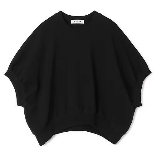 【サクラ/SACRA】のDOUBLE KNITTED CLOTH 人気、トレンドファッション・服の通販 founy(ファニー) 　ファッション　Fashion　レディースファッション　Fashion for Women　トップス・カットソー　Cut & Sew Tops　ニット　Knit Tops & Sweaters　ギャザー　Gathered, Ruffled　クロップド　Cropped, Short Length　スリーブ　Sleeve, Long Sleeve / Short Sleeve　ダブル　Double, Double-Breasted　フォルム　Silhouette, Form　ラウンド　Round, Round Neck　 other-1|ID: prp329100004780642 ipo3291000000034684395