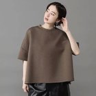 【コグ ザビッグスモーク/COGTHEBIGSMOKE】のNOA T SHIRT 人気、トレンドファッション・服の通販 founy(ファニー) ファッション Fashion レディースファッション Fashion for Women トップス・カットソー Cut & Sew Tops シャツ・ブラウス・オフィスカジュアル Elegant Blouses & Button-Ups ロングTシャツ・Tシャツ Longline T-Shirts & Tees ストレッチ Stretch, Stretchy Fabric スリーブ Sleeve, Long Sleeve / Short Sleeve ハーフ Half, Half-Length バランス Balance, Style Balance フォルム Silhouette, Form ワイド Wide, Wide Fit 夏 Summer thumbnail 【HPS別注】BROWN|ID: prp329100004780648 ipo3291000000034684444