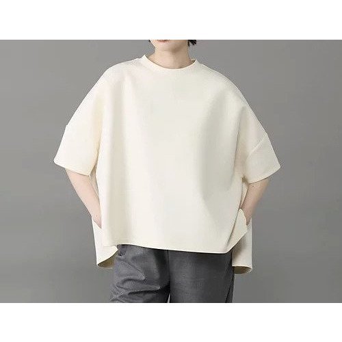 【コグ ザビッグスモーク/COGTHEBIGSMOKE】のNOA T SHIRT インテリア・キッズ・メンズ・レディースファッション・服の通販 founy(ファニー) 　ファッション　Fashion　レディースファッション　Fashion for Women　トップス・カットソー　Cut & Sew Tops　シャツ・ブラウス・オフィスカジュアル　Elegant Blouses & Button-Ups　ロングTシャツ・Tシャツ　Longline T-Shirts & Tees　ストレッチ　Stretch, Stretchy Fabric　スリーブ　Sleeve, Long Sleeve / Short Sleeve　ハーフ　Half, Half-Length　バランス　Balance, Style Balance　フォルム　Silhouette, Form　ワイド　Wide, Wide Fit　夏　Summer　OFF WHITE|ID: prp329100004780655 ipo3291000000034876196