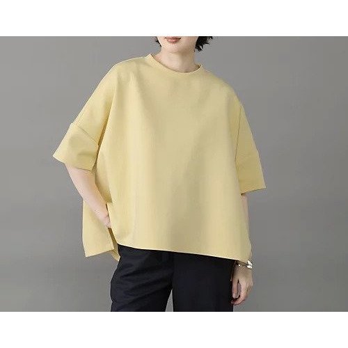 【コグ ザビッグスモーク/COGTHEBIGSMOKE】のNOA T SHIRT インテリア・キッズ・メンズ・レディースファッション・服の通販 founy(ファニー) 　ファッション　Fashion　レディースファッション　Fashion for Women　トップス・カットソー　Cut & Sew Tops　シャツ・ブラウス・オフィスカジュアル　Elegant Blouses & Button-Ups　ロングTシャツ・Tシャツ　Longline T-Shirts & Tees　ストレッチ　Stretch, Stretchy Fabric　スリーブ　Sleeve, Long Sleeve / Short Sleeve　ハーフ　Half, Half-Length　バランス　Balance, Style Balance　フォルム　Silhouette, Form　ワイド　Wide, Wide Fit　夏　Summer　CANARY YELLOW|ID: prp329100004780655 ipo3291000000036259145