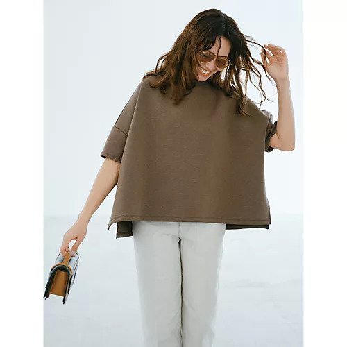 【コグ ザビッグスモーク/COGTHEBIGSMOKE】のNOA T SHIRT 人気、トレンドファッション・服の通販 founy(ファニー) 　ファッション　Fashion　レディースファッション　Fashion for Women　トップス・カットソー　Cut & Sew Tops　シャツ・ブラウス・オフィスカジュアル　Elegant Blouses & Button-Ups　ロングTシャツ・Tシャツ　Longline T-Shirts & Tees　ストレッチ　Stretch, Stretchy Fabric　スリーブ　Sleeve, Long Sleeve / Short Sleeve　ハーフ　Half, Half-Length　バランス　Balance, Style Balance　フォルム　Silhouette, Form　ワイド　Wide, Wide Fit　夏　Summer　other-3|ID: prp329100004780655 ipo3291000000036259148