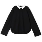 【エムセブンデイズ/M7days】の襟つき2WAYトップス 人気、トレンドファッション・服の通販 founy(ファニー) ファッション Fashion レディースファッション Fashion for Women トップス・カットソー Cut & Sew Tops 洗える Machine Washable カットソー Cut and Sewn Top シルケット Silket, Silky Cotton シンプル Simple, Minimal ストレッチ Stretch, Stretchy Fabric エレガント 上品 Elegant ビジネス 仕事 通勤 Business / Work / Commuting thumbnail ブラック|ID: prp329100004780668 ipo3291000000034684601