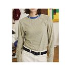【オブラダ/Oblada】のMULTI BORDER LONG TEE 人気、トレンドファッション・服の通販 founy(ファニー) ファッション Fashion レディースファッション Fashion for Women スリーブ Sleeve, Long Sleeve / Short Sleeve ボーダー Border, Stripe ロング Long, Long-Length 春 Spring thumbnail YELLOW|ID: prp329100004780678 ipo3291000000034684677