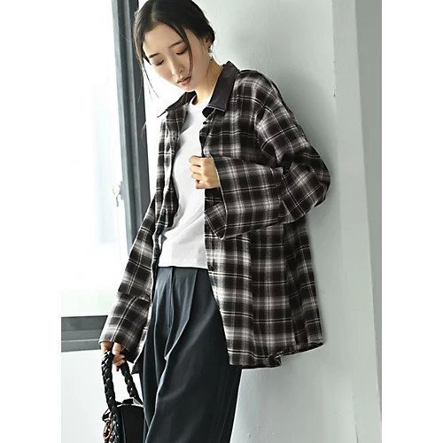 【スタイルデリ/STYLE DELI】の【BLK001】フェイクレザーカラーチェックシャツ インテリア・キッズ・メンズ・レディースファッション・服の通販 founy(ファニー) 　ファッション　Fashion　レディースファッション　Fashion for Women　トップス・カットソー　Cut & Sew Tops　シャツ・ブラウス・オフィスカジュアル　Elegant Blouses & Button-Ups　オレンジ　Orange　春　Spring　秋　Autumn　カットソー　Cut and Sewn Top　シンプル　Simple, Minimal　タートル　Turtleneck, Turtle Collar　チェック　Check, Plaid, Tartan　デニム　Denim, Jeans Material　バランス　Balance, Style Balance　フェイクレザー　Faux Leather, PU Leather　フレア　Flare, Flared　ベーシック　Basic, Essential　ポケット　Pocket, Pocket Detail　ミックス　Mix, Mixed Style　ワイド　Wide, Wide Fit　冬　Winter / This Winter　おすすめ　Recommended / Our Picks　ブラック|ID: prp329100004780682 ipo3291000000036048593