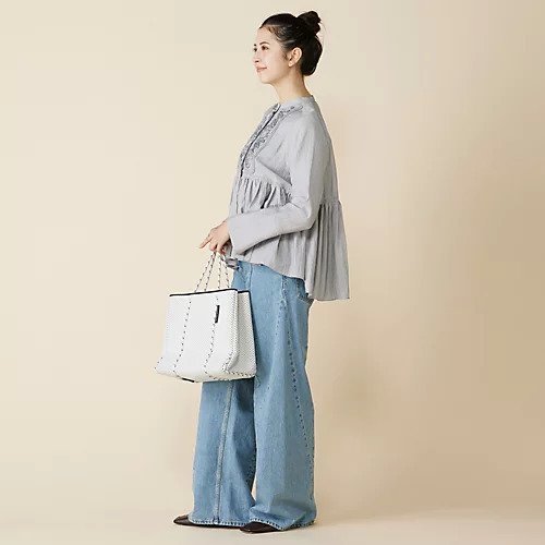 【マリリンムーン/MARILYN MOON】のcode embroidery diamond tuck blouse 人気、トレンドファッション・服の通販 founy(ファニー) 　ファッション　Fashion　レディースファッション　Fashion for Women　カフス　Cuff Design　ギャザー　Gathered, Ruffled　シアー　Sheer, See-Through　スリット　Slit, Slit Detail　ビンテージ　Vintage, Retro Style　フレア　Flare, Flared　リュクス　Luxury, Elegant, High-End, Chic　リラックス　Relax, Relaxed Fit　ルーズ　Loose, Oversized　other-3|ID: prp329100004780685 ipo3291000000034684723