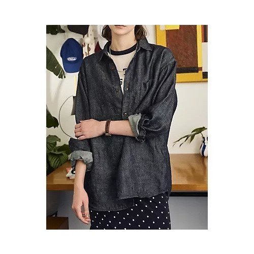 【オブラダ/Oblada】のLINEN AUTHENTIC SHIRT インテリア・キッズ・メンズ・レディースファッション・服の通販 founy(ファニー) 　ファッション　Fashion　レディースファッション　Fashion for Women　トップス・カットソー　Cut & Sew Tops　シャツ・ブラウス・オフィスカジュアル　Elegant Blouses & Button-Ups　ジャケット　Jacket, Outerwear　スウェット / スエット　Sweatshirt, Sweatwear　セットアップ　Set-Up, Coordinated Outfit　タートル　Turtleneck, Turtle Collar　デニム　Denim, Jeans Material　ブラウジング　Blouson Silhouette, Cinched Waist　リネン　Linen, Linen Fabric　エレガント 上品　Elegant　夏　Summer　春　Spring　S/S・春夏　SS, Spring/Summer, Warm Season　洗える　Machine Washable　INDIGO|ID: prp329100004780692 ipo3291000000036045421