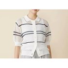 【アダワス/ADAWAS】のMESH POLO-CARDIGAN 人気、トレンドファッション・服の通販 founy(ファニー) ファッション Fashion レディースファッション Fashion for Women トップス・カットソー Cut & Sew Tops カーディガン・羽織り Layered Style Cardigans ボーダー Border, Stripe メッシュ Mesh, Net Fabric ランダム Random, Irregular 人気 Popular, Best Seller 羽織 Haori, Light Jacket thumbnail MILK|ID: prp329100004780704 ipo3291000000036023610