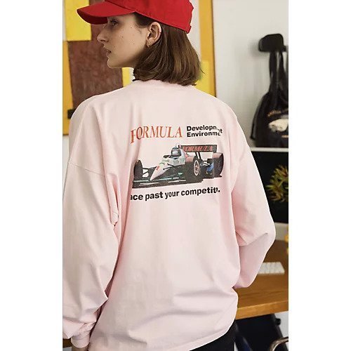 【オブラダ/Oblada】のFORMULA ONE LONG TEE 人気、トレンドファッション・服の通販 founy(ファニー) ファッション Fashion レディースファッション Fashion for Women グラフィック Graphic, Graphic Design スウェット / スエット Sweatshirt, Sweatwear プリント Print, Printed Pattern other-2|ID: prp329100004780710 ipo3291000000034684897