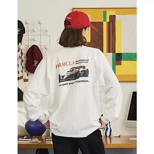 【オブラダ/Oblada】のFORMULA ONE LONG TEE インテリア・キッズ・メンズ・レディースファッション・服の通販 founy(ファニー) https://founy.com/ ファッション Fashion レディースファッション Fashion for Women グラフィック Graphic, Graphic Design スウェット / スエット Sweatshirt, Sweatwear プリント Print, Printed Pattern |ID: prp329100004780710 ipo3291000000036292015