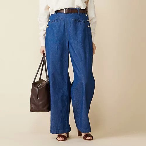 【トゥルノン/TOURNON】のDENIM PEGTOP PT インテリア・キッズ・メンズ・レディースファッション・服の通販 founy(ファニー) 　ファッション　Fashion　レディースファッション　Fashion for Women　パンツ　Pants & Trousers　ストレート　Straight, Straight Cut　デニム　Denim, Jeans Material　パイピング　Piping, Trim Design　フレンチ　French, French Style　夏　Summer　春　Spring　S/S・春夏　SS, Spring/Summer, Warm Season　BLUE|ID: prp329100004780733 ipo3291000000034685034