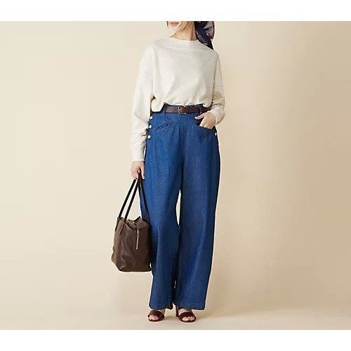 【トゥルノン/TOURNON】のDENIM PEGTOP PT 人気、トレンドファッション・服の通販 founy(ファニー) 　ファッション　Fashion　レディースファッション　Fashion for Women　パンツ　Pants & Trousers　ストレート　Straight, Straight Cut　デニム　Denim, Jeans Material　パイピング　Piping, Trim Design　フレンチ　French, French Style　夏　Summer　春　Spring　S/S・春夏　SS, Spring/Summer, Warm Season　other-2|ID: prp329100004780733 ipo3291000000034685035