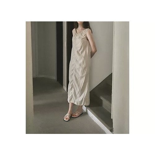 【ル/Le】のPUCKERING BANDING DRESS インテリア・キッズ・メンズ・レディースファッション・服の通販 founy(ファニー) 　ファッション　Fashion　レディースファッション　Fashion for Women　ワンピース　Dresses　フォーマル・パーティードレス・結婚式用ドレス　Elegant & Casual Dresses　ギャザー　Gathered, Ruffled　センター　Center, Center Line　ドレス　Dress, One-Piece　ノースリーブ　Sleeveless, No-Sleeve　切替　Switching, Contrast Panel　ECRU|ID: prp329100004780739 ipo3291000000034685071