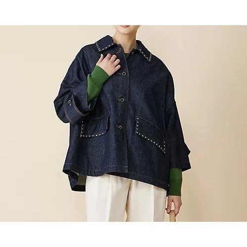 【マッキントッシュ/MACKINTOSH】のハンビーデニムジャケットスタッズメタルボタン(インディゴワンウォッシュ) インテリア・キッズ・メンズ・レディースファッション・服の通販 founy(ファニー) https://founy.com/ ファッション Fashion レディースファッション Fashion for Women アウター Coat / Outerwear Collection レディースジャケット・軽アウター Jackets デニムジャケット / カジュアルアウター Denim Jackets ショルダー Shoulder, Shoulder Strap ショート Short, Short Length ジャケット Jacket, Outerwear スタッズ Studs, Metal Accents ドロップ Drop Shoulder, Dropped Style フラップ Flap, Flap Pocket |ID: prp329100004780766 ipo3291000000034685230