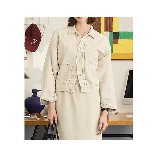 【オブラダ/Oblada】の1936 HEMP DENIM JACKET インテリア・キッズ・メンズ・レディースファッション・服の通販 founy(ファニー) 　ファッション　Fashion　レディースファッション　Fashion for Women　アウター　Coat / Outerwear Collection　レディースジャケット・軽アウター　Jackets　ジャケット　Jacket, Outerwear　スリーブ　Sleeve, Long Sleeve / Short Sleeve　セットアップ　Set-Up, Coordinated Outfit　デニム　Denim, Jeans Material　バランス　Balance, Style Balance　フォルム　Silhouette, Form　ポケット　Pocket, Pocket Detail　ロング　Long, Long-Length　春　Spring　IVORY|ID: prp329100004780768 ipo3291000000034685239