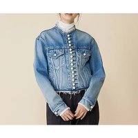 【チノ/CINOH】のDENIM PEARL BUTTON JACKET 人気、トレンドファッション・服の通販 founy(ファニー) ファッション Fashion レディースファッション Fashion for Women アウター Coat / Outerwear Collection レディースジャケット・軽アウター Jackets ショート Short, Short Length ジャケット Jacket, Outerwear ダメージ Distressed, Destroyed デニム Denim, Jeans Material パール Pearl, Pearl Accent フロント Front, Front Design 洗える Machine Washable |ID:prp329100004780770