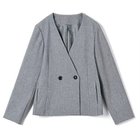 【エムセブンデイズ/M7days】のツイード風ノーカラーテーラードジャケット 人気、トレンドファッション・服の通販 founy(ファニー) ファッション Fashion レディースファッション Fashion for Women アウター Coat / Outerwear Collection レディースジャケット・軽アウター Jackets テーラードジャケット / 通勤・きれいめスタイル Tailored Jackets & Blazers ジャケット Jacket, Outerwear ツイード Twill, Twill Weave 人気 Popular, Best Seller thumbnail グレー|ID: prp329100004780772 ipo3291000000034685257