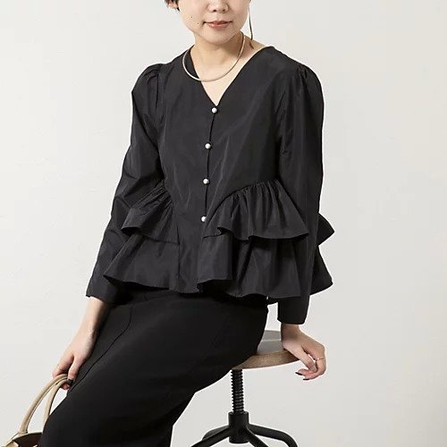 【ノーリーズソフィー/NOLLEY'S sophi】のウォッシャブルマイクロタフタティアードブラウス 人気、トレンドファッション・服の通販 founy(ファニー) 　ファッション　Fashion　レディースファッション　Fashion for Women　トップス・カットソー　Cut & Sew Tops　シャツ・ブラウス・オフィスカジュアル　Elegant Blouses & Button-Ups　2025年　2025　2025-2026秋冬・A/W　Autumn/Winter 2025–26 AW25–26　バランス　Balance, Style Balance　パール　Pearl, Pearl Accent　ホリデーシーズン　Holiday Season　 other-1|ID: prp329100004780882 ipo3291000000034685820