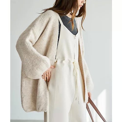 【スタイルデリ/STYLE DELI】のふんわりカーヴィーニットガウン 人気、トレンドファッション・服の通販 founy(ファニー) 　ファッション　Fashion　レディースファッション　Fashion for Women　トップス・カットソー　Cut & Sew Tops　ニット　Knit Tops & Sweaters　カットソー　Cut and Sewn Top　カーディガン　Cardigan, Knitwear　ガウン　Gown, Robe　軽量　Lightweight, Ultra Light　ジャケット　Jacket, Outerwear　スリット　Slit, Slit Detail　トッパー　Topper, Light Cardigan　長袖　Long Sleeve, Full Sleeve　パーカー　Hoodie, Parka　フォルム　Silhouette, Form　フロント　Front, Front Design　ポケット　Pocket, Pocket Detail　ミックス　Mix, Mixed Style　冬　Winter / This Winter　 other-1|ID: prp329100004780891 ipo3291000000036048506