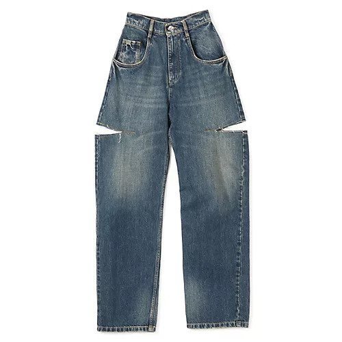 【メゾン マルジェラ/MAISON MARGIELA】のPANTS 5 POCKETS インテリア・キッズ・メンズ・レディースファッション・服の通販 founy(ファニー) 　ファッション　Fashion　レディースファッション　Fashion for Women　パンツ　Pants & Trousers　2025年　2025　2025-2026秋冬・A/W　Autumn/Winter 2025–26 AW25–26　カットオフ　Cut-Off Design　デニム　Denim, Jeans Material　ヴィンテージ　Vintage Style　今季　This Season, Current Season　洗える　Machine Washable　Washed indigo|ID: prp329100004780897 ipo3291000000034685890