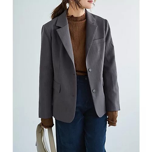 【スタイルデリ/STYLE DELI】のかすれ織りテーラードジャケット 人気、トレンドファッション・服の通販 founy(ファニー) 　ファッション　Fashion　レディースファッション　Fashion for Women　アウター　Coat / Outerwear Collection　レディースジャケット・軽アウター　Jackets　テーラードジャケット / 通勤・きれいめスタイル　Tailored Jackets & Blazers　春　Spring　秋　Autumn　ジャケット　Jacket, Outerwear　ストレート　Straight, Straight Cut　スリット　Slit, Slit Detail　スーツ　Suit, Formalwear　テーラード　Tailored, Tailored Fit　長袖　Long Sleeve, Full Sleeve　フラップ　Flap, Flap Pocket　フロント　Front, Front Design　ポケット　Pocket, Pocket Detail　マーブル　Marble, Marble Pattern　冬　Winter / This Winter　 other-1|ID: prp329100004780905 ipo3291000000034685943