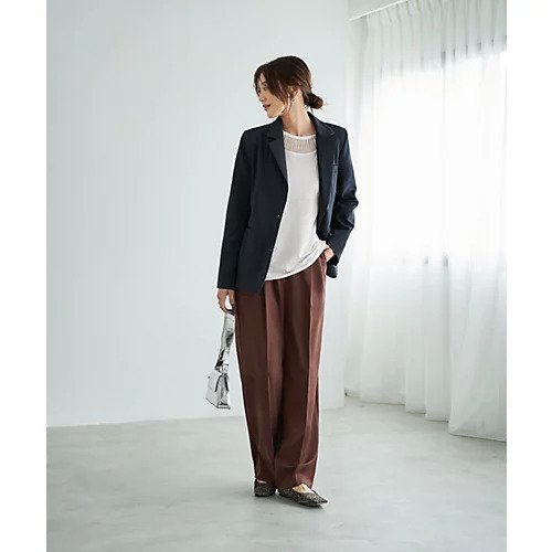 【スタイルデリ/STYLE DELI】のかすれ織りテーラードジャケット 人気、トレンドファッション・服の通販 founy(ファニー) 　ファッション　Fashion　レディースファッション　Fashion for Women　アウター　Coat / Outerwear Collection　レディースジャケット・軽アウター　Jackets　テーラードジャケット / 通勤・きれいめスタイル　Tailored Jackets & Blazers　春　Spring　秋　Autumn　ジャケット　Jacket, Outerwear　ストレート　Straight, Straight Cut　スリット　Slit, Slit Detail　スーツ　Suit, Formalwear　テーラード　Tailored, Tailored Fit　長袖　Long Sleeve, Full Sleeve　フラップ　Flap, Flap Pocket　フロント　Front, Front Design　ポケット　Pocket, Pocket Detail　マーブル　Marble, Marble Pattern　冬　Winter / This Winter　other-2|ID: prp329100004780905 ipo3291000000034685946