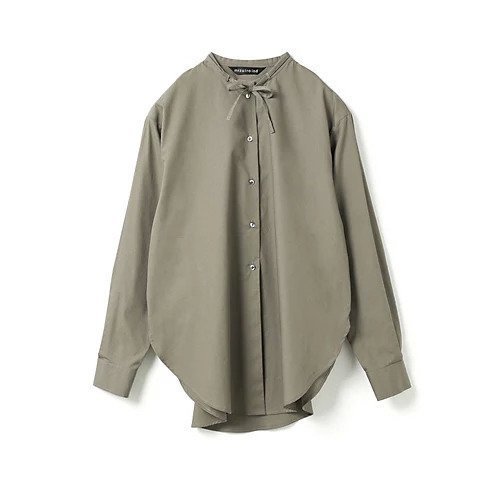 【ミズイロ インド/mizuiro ind】のリボンタイロングシャツ インテリア・キッズ・メンズ・レディースファッション・服の通販 founy(ファニー) 　ファッション　Fashion　レディースファッション　Fashion for Women　トップス・カットソー　Cut & Sew Tops　シャツ・ブラウス・オフィスカジュアル　Elegant Blouses & Button-Ups　シンプル　Simple, Minimal　ブロード　Broadcloth, Fine Cotton　ベーシック　Basic, Essential　ポケット　Pocket, Pocket Detail　リボン　Ribbon, Bow　人気　Popular, Best Seller　今季　This Season, Current Season　ベージュ|ID: prp329100004781814 ipo3291000000034694795