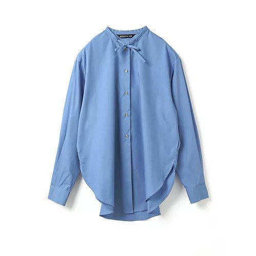 【ミズイロ インド/mizuiro ind】のリボンタイロングシャツ インテリア・キッズ・メンズ・レディースファッション・服の通販 founy(ファニー) 　ファッション　Fashion　レディースファッション　Fashion for Women　トップス・カットソー　Cut & Sew Tops　シャツ・ブラウス・オフィスカジュアル　Elegant Blouses & Button-Ups　シンプル　Simple, Minimal　ブロード　Broadcloth, Fine Cotton　ベーシック　Basic, Essential　ポケット　Pocket, Pocket Detail　リボン　Ribbon, Bow　人気　Popular, Best Seller　今季　This Season, Current Season　ライトブルー|ID: prp329100004781814 ipo3291000000034694797