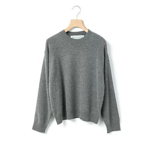 【ミディウミ/MidiUmi】のラクーンニットプルオーバー インテリア・キッズ・メンズ・レディースファッション・服の通販 founy(ファニー) 　ファッション　Fashion　レディースファッション　Fashion for Women　トップス・カットソー　Cut & Sew Tops　ニット　Knit Tops & Sweaters　カジュアルプルオーバー・ニットトップス　Pullovers & Knit Tops / Casual Pullovers　コンパクト　Compact, Small Size　ベーシック　Basic, Essential　チャコールグレー|ID: prp329100004781818 ipo3291000000036048524