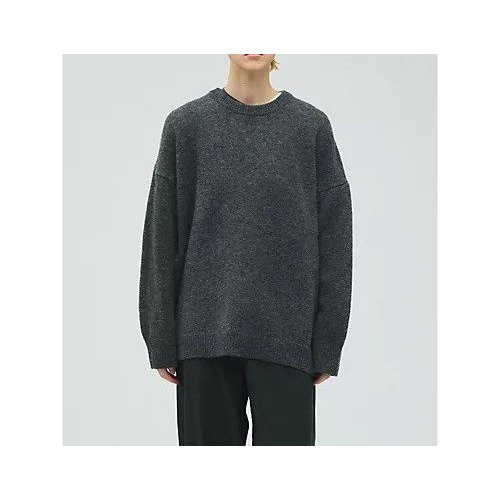 【ミズイロ インド/mizuiro ind】のMG/クルーネックワイドプルオーバー インテリア・キッズ・メンズ・レディースファッション・服の通販 founy(ファニー) 　ファッション　Fashion　レディースファッション　Fashion for Women　トップス・カットソー　Cut & Sew Tops　カジュアルプルオーバー・ニットトップス　Pullovers & Knit Tops / Casual Pullovers　ウォーム　Warm Fabric　シンプル　Simple, Minimal　チャコールグレー|ID: prp329100004781820 ipo3291000000034694855