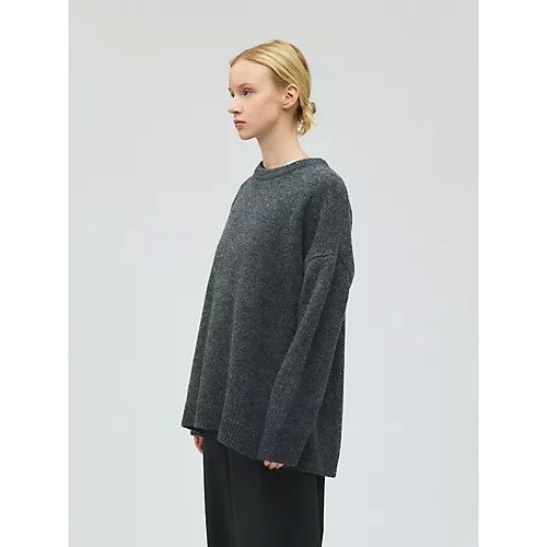 【ミズイロ インド/mizuiro ind】のMG/クルーネックワイドプルオーバー 人気、トレンドファッション・服の通販 founy(ファニー) 　ファッション　Fashion　レディースファッション　Fashion for Women　トップス・カットソー　Cut & Sew Tops　カジュアルプルオーバー・ニットトップス　Pullovers & Knit Tops / Casual Pullovers　ウォーム　Warm Fabric　シンプル　Simple, Minimal　other-2|ID: prp329100004781820 ipo3291000000034694857