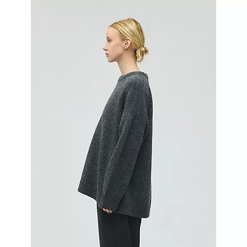 【ミズイロ インド/mizuiro ind】のMG/クルーネックワイドプルオーバー 人気、トレンドファッション・服の通販 founy(ファニー) 　ファッション　Fashion　レディースファッション　Fashion for Women　トップス・カットソー　Cut & Sew Tops　カジュアルプルオーバー・ニットトップス　Pullovers & Knit Tops / Casual Pullovers　ウォーム　Warm Fabric　シンプル　Simple, Minimal　other-3|ID: prp329100004781820 ipo3291000000034694859