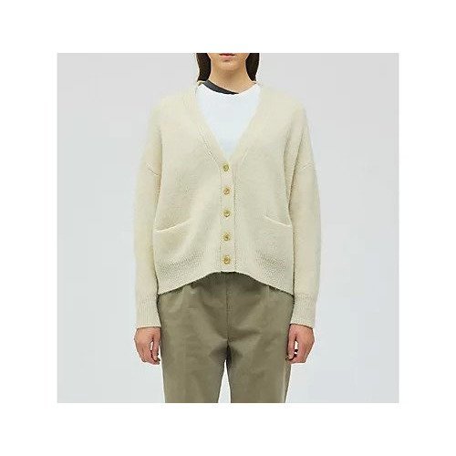 【ミズイロ インド/mizuiro ind】のMG/Vネックワイドカーディガン インテリア・キッズ・メンズ・レディースファッション・服の通販 founy(ファニー) 　ファッション　Fashion　レディースファッション　Fashion for Women　トップス・カットソー　Cut & Sew Tops　カーディガン・羽織り　Layered Style Cardigans　Vネックトップス　V-Neck Tops / V-Cut Neckline Shirts　インナー　Innerwear　ウォーム　Warm Fabric　シンプル　Simple, Minimal　フロント　Front, Front Design　ベーシック　Basic, Essential　ポケット　Pocket, Pocket Detail　キナリ|ID: prp329100004781825 ipo3291000000034694887