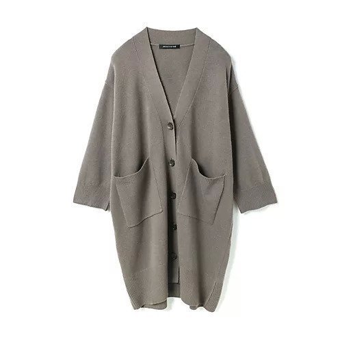 【ミズイロ インド/mizuiro ind】のワイドVネックカーディガン インテリア・キッズ・メンズ・レディースファッション・服の通販 founy(ファニー) 　ファッション　Fashion　レディースファッション　Fashion for Women　トップス・カットソー　Cut & Sew Tops　カーディガン・羽織り　Layered Style Cardigans　Vネックトップス　V-Neck Tops / V-Cut Neckline Shirts　カーディガン　Cardigan, Knitwear　ストール　Stole, Wrap　ベーシック　Basic, Essential　ポケット　Pocket, Pocket Detail　マフラー　Scarf, Muffler　ワイド　Wide, Wide Fit　ベージュ|ID: prp329100004781828 ipo3291000000034694907