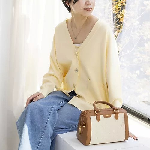 【ノーリーズソフィー/NOLLEY'S sophi】の【一部WEB限定カラー】《手洗い可能》スムース編みVネックカーディガン インテリア・キッズ・メンズ・レディースファッション・服の通販 founy(ファニー) 　ファッション　Fashion　レディースファッション　Fashion for Women　トップス・カットソー　Cut & Sew Tops　カーディガン・羽織り　Layered Style Cardigans　Vネックトップス　V-Neck Tops / V-Cut Neckline Shirts　2026年　2026　カーディガン　Cardigan, Knitwear　タートルネック　Turtleneck, High Neck　メタル　Metal, Metal Parts　ロング　Long, Long-Length　クリーム|ID: prp329100004781830 ipo3291000000034767464