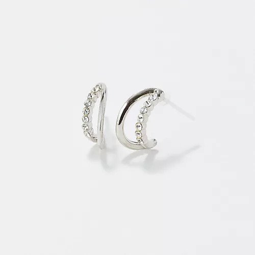 【フィービィー/phoebe】の【金属アレルギー対応】ブリリアントダブルフープセラミックピアス インテリア・キッズ・メンズ・レディースファッション・服の通販 founy(ファニー) ファッション Fashion レディースファッション Fashion for Women シンプル Simple, Minimal ビジュー Bijou, Jewel-like Accent メタル Metal, Metal Parts モチーフ Motif, Design Theme シルバー|ID: prp329100004781850 ipo3291000000034695236