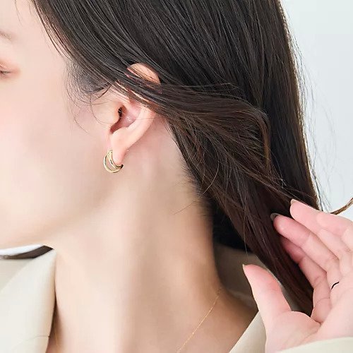 【フィービィー/phoebe】の【金属アレルギー対応】ベーシックダブルフープセラミックピアス 人気、トレンドファッション・服の通販 founy(ファニー) ファッション Fashion レディースファッション Fashion for Women シンプル Simple, Minimal トレンド Trend, Trending Now メタル Metal, Metal Parts モチーフ Motif, Design Theme other-3|ID: prp329100004781852 ipo3291000000034695274