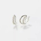 【フィービィー/phoebe】の【痛くないシリーズ/金属アレルギー対応】プチパールダブルフープライトフィットイヤリング シルバー|ID: prp329100004781853 ipo3291000000034695283