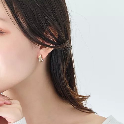 【フィービィー/phoebe】の【痛くないシリーズ/金属アレルギー対応】ブリリアントダブルフープライトフィットイヤリング インテリア・キッズ・メンズ・レディースファッション・服の通販 founy(ファニー) 　ファッション　Fashion　レディースファッション　Fashion for Women　ジュエリー　Jewelry　ファッションリング　Fashion Rings　イヤリング・フープ・ドロップタイプ　Hoop, Drop & Clip Earrings　イヤリング　Earrings　シンプル　Simple, Minimal　ビジュー　Bijou, Jewel-like Accent　メタル　Metal, Metal Parts　モチーフ　Motif, Design Theme　軽量　Lightweight, Ultra Light　ゴールド|ID: prp329100004781854 ipo3291000000034695301