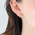 【フィービィー/phoebe】の【痛くないシリーズ/金属アレルギー対応】シャイニーダブルフープライトフィットイヤリング シャンパンベージュ|ID: prp329100004781855 ipo3291000000034695314