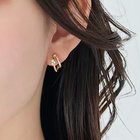 【フィービィー/phoebe】の【痛くないシリーズ/金属アレルギー対応】シャイニーダブルフープライトフィットイヤリング ゴールド|ID: prp329100004781855 ipo3291000000034695316