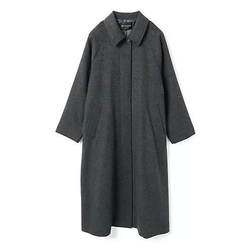 【ミズイロ インド/mizuiro ind】のウール混バルマカーンコート インテリア・キッズ・メンズ・レディースファッション・服の通販 founy(ファニー) 　ファッション　Fashion　レディースファッション　Fashion for Women　アウター　Coat / Outerwear Collection　コート・ロングコート・ピーコート　Long Coats, Peacoats & More　フロント　Front, Front Design　ベーシック　Basic, Essential　チャコールグレー|ID: prp329100004781858 ipo3291000000034695368