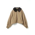 【ミズイロ インド/mizuiro ind】のボアカラーショートジャケット ベージュ|ID: prp329100004781861 ipo3291000000034695422