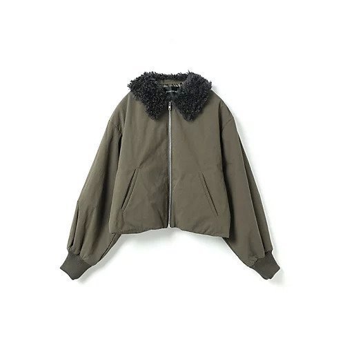 【ミズイロ インド/mizuiro ind】のボアカラーショートジャケット インテリア・キッズ・メンズ・レディースファッション・服の通販 founy(ファニー) ファッション Fashion レディースファッション Fashion for Women アウター Coat / Outerwear Collection レディースジャケット・軽アウター Jackets ショート Short, Short Length トレーナー Sweatshirt, Trainer バランス Balance, Style Balance ボトム Bottoms, Lower Wear マフラー Scarf, Muffler カーキ|ID: prp329100004781861 ipo3291000000034695423
