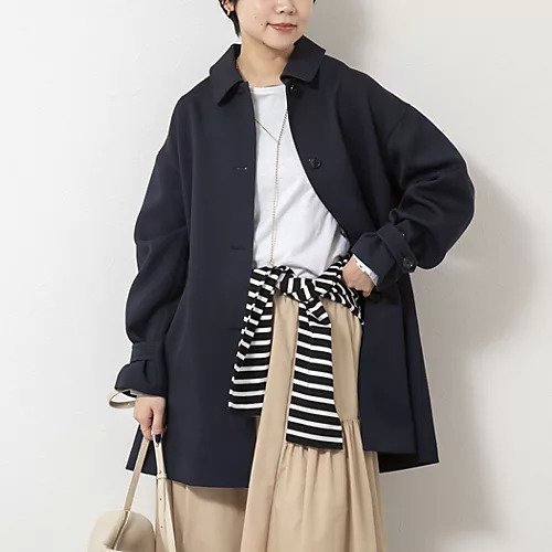 【ノーリーズ/NOLLEY'S】のウォッシャブルトリプルクロス3WAYステンカラーコート インテリア・キッズ・メンズ・レディースファッション・服の通販 founy(ファニー) 　ファッション　Fashion　レディースファッション　Fashion for Women　アウター　Coat / Outerwear Collection　コート・ロングコート・ピーコート　Long Coats, Peacoats & More　2026年　2026　リバーシブル　Reversible, Two-Sided　ネイビー|ID: prp329100004781862 ipo3291000000034695441