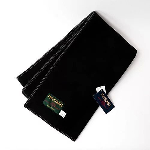 【ノーリーズ グッドマン/NOLLEY'S goodman / MEN】の【TWEEDMILL/ツイードミル】別注R/Sフリースマフラー50 インテリア・キッズ・メンズ・レディースファッション・服の通販 founy(ファニー) 　ファッション　Fashion　メンズファッション　Fashion for Men　ギフト プレゼント　Gift / Present　ストール　Stole, Wrap　ツイード　Twill, Twill Weave　マフラー　Scarf, Muffler　別注　Limited Edition, Custom Order　ブラック|ID: prp329100004781863 ipo3291000000034695458