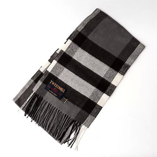 【ノーリーズ グッドマン/NOLLEY'S goodman / MEN】の【TWEEDMILL/ツイードミル】Lambswool Muffler Check 25 インテリア・キッズ・メンズ・レディースファッション・服の通販 founy(ファニー) ファッション Fashion メンズファッション Fashion for Men コンパクト Compact, Small Size 軽量 Lightweight, Ultra Light ストール Stole, Wrap チェック Check, Plaid, Tartan ツイード Twill, Twill Weave マフラー Scarf, Muffler ギフト プレゼント Gift / Present グレー系1|ID: prp329100004781865 ipo3291000000034695496