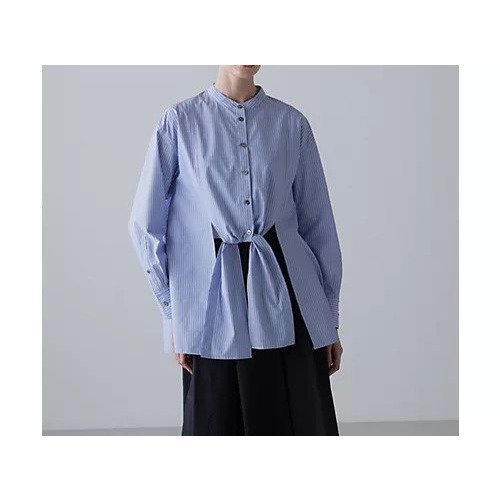 【アドーア/ADORE】のクリスピークロスブラウス 人気、トレンドファッション・服の通販 founy(ファニー) 　ファッション　Fashion　レディースファッション　Fashion for Women　トップス・カットソー　Cut & Sew Tops　シャツ・ブラウス・オフィスカジュアル　Elegant Blouses & Button-Ups　おすすめ　Recommended / Our Picks　コンパクト　Compact, Small Size　スタンダード　Standard, Basic　ストライプ　Stripe, Striped Pattern　フィット　Fit, Slim Fit　フレア　Flare, Flared　ブロード　Broadcloth, Fine Cotton　冬　Winter / This Winter　A/W・秋冬　Autumn/Winter　other-3|ID: prp329100004782559 ipo3291000000034705582