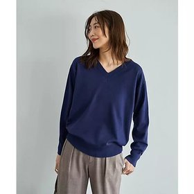 【スタイルデリ/STYLE DELI】 アンチピリングVネックニットトップスB人気、トレンドファッション・服の通販 founy(ファニー) ファッション Fashion レディースファッション Fashion for Women トップス・カットソー Cut & Sew Tops ニット Knit Tops & Sweaters Vネックトップス V-Neck Tops / V-Cut Neckline Shirts 春 Spring シンプル Simple, Minimal スリット Slit, Slit Detail 定番 Standard, Basic Item 長袖 Long Sleeve, Full Sleeve ブラウジング Blouson Silhouette, Cinched Waist ポケット Pocket, Pocket Detail |ID:prp329100004782564